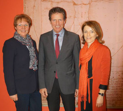 v.l.:Edith Brunner, Dr. Töchterle und Mag. Johanna Bernhard